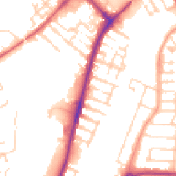 Daytime road noise heatmap for MK42 9JA