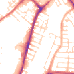Daytime road noise heatmap for MK42 9JB