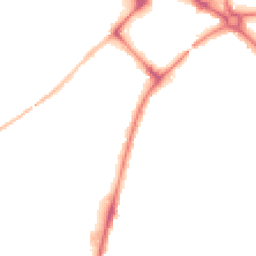 Night-time road noise heatmap for MK42 9JP