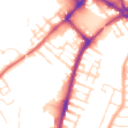Daytime road noise heatmap for MK42 9JR