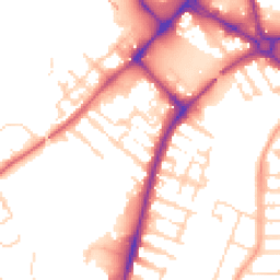 Daytime road noise heatmap for MK42 9JU