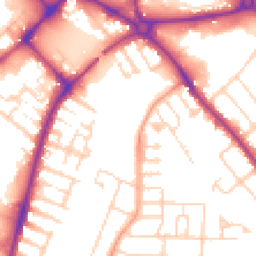 Daytime road noise heatmap for MK42 9JW