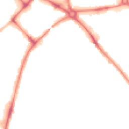 Night-time road noise heatmap for MK42 9JW