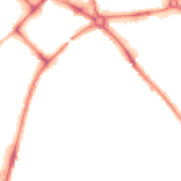 Night-time road noise heatmap for MK42 9JZ