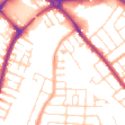 Daytime road noise heatmap for MK42 9LJ