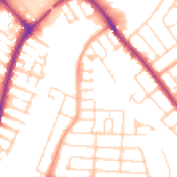 Daytime road noise heatmap for MK42 9LR