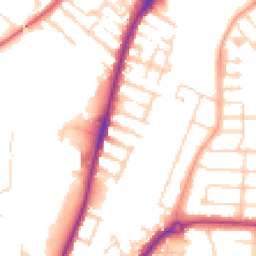 Daytime road noise heatmap for MK42 9PL