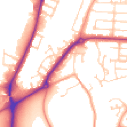 Daytime road noise heatmap for MK42 9PZ