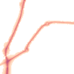 Night-time road noise heatmap for MK42 9PZ