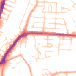 Daytime road noise heatmap for MK42 9RE