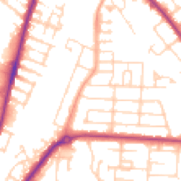 Daytime road noise heatmap for MK42 9SG