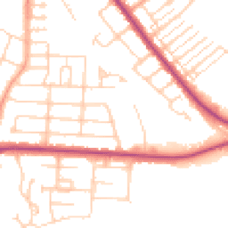 Daytime road noise heatmap for MK42 9SN