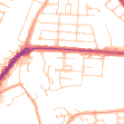 Daytime road noise heatmap for MK42 9UZ