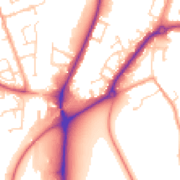 Daytime road noise heatmap for MK42 9XQ