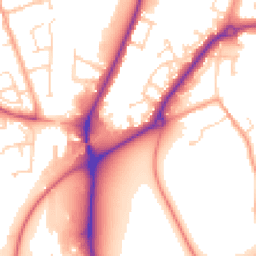 Daytime road noise heatmap for MK42 9XR