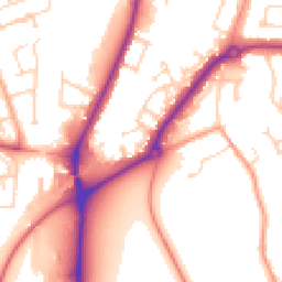 Daytime road noise heatmap for MK42 9YY