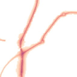 Night-time road noise heatmap for MK42 9YY