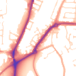 Daytime road noise heatmap for MK42 9ZA