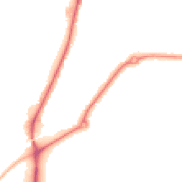 Night-time road noise heatmap for MK42 9ZA