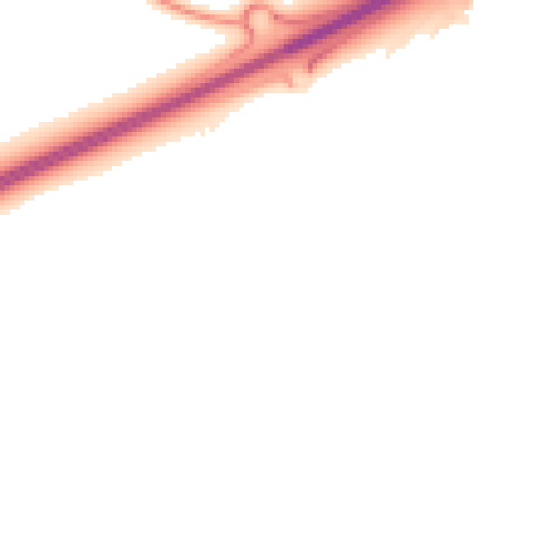 Night-time road noise heatmap for MK43 0AE