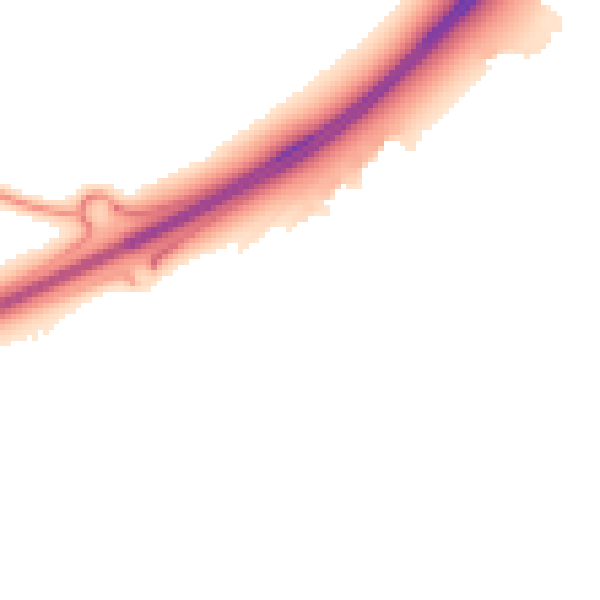 Night-time road noise heatmap for MK43 0AG