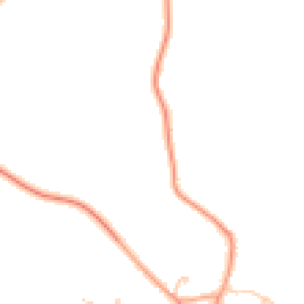 Daytime road noise heatmap for MK43 0BB