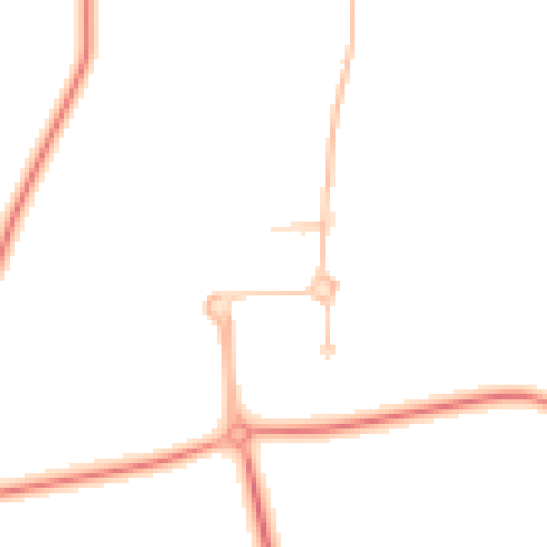 Daytime road noise heatmap for MK43 0BT