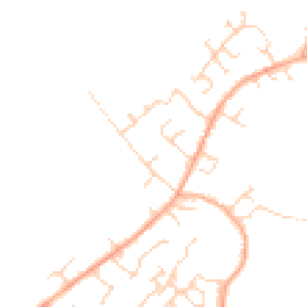 Daytime road noise heatmap for MK43 0BZ