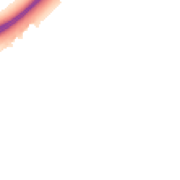 Night-time road noise heatmap for MK43 0DD