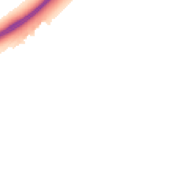 Night-time road noise heatmap for MK43 0DQ