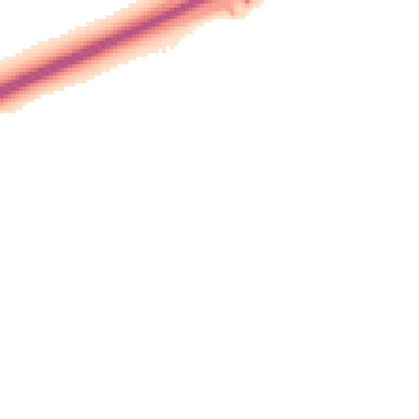 Night-time road noise heatmap for MK43 0FH