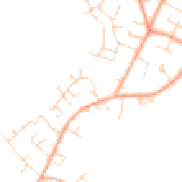 Daytime road noise heatmap for MK43 0FY