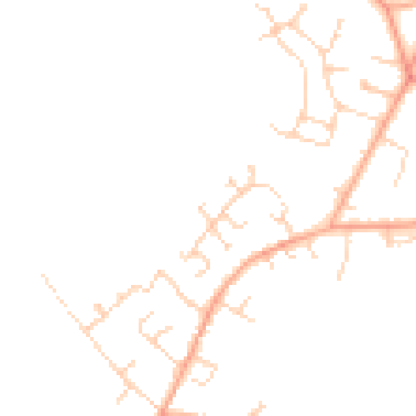 Daytime road noise heatmap for MK43 0GP