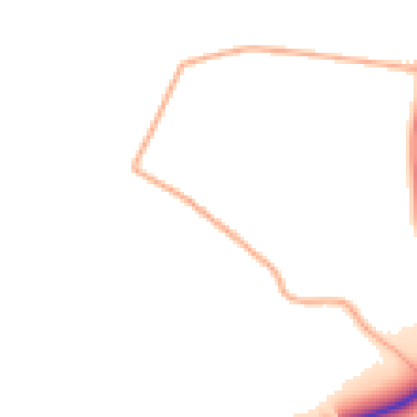 Daytime road noise heatmap for MK43 0QU