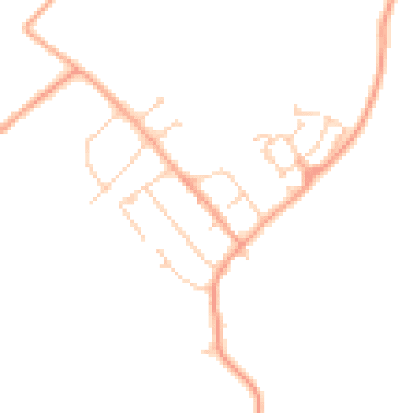 Daytime road noise heatmap for MK43 0RJ