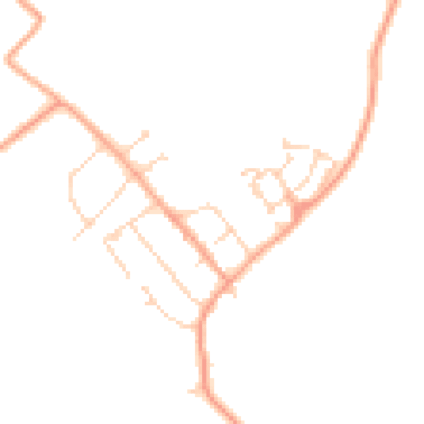 Daytime road noise heatmap for MK43 0RP