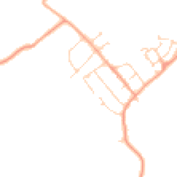 Daytime road noise heatmap for MK43 0RT