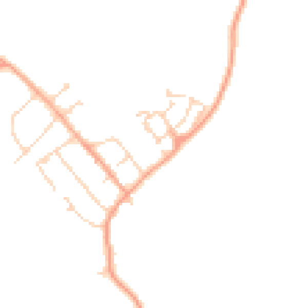 Daytime road noise heatmap for MK43 0RY