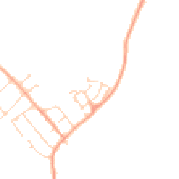 Daytime road noise heatmap for MK43 0US