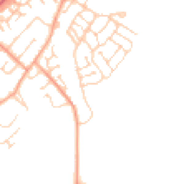Daytime road noise heatmap for MK43 0WD