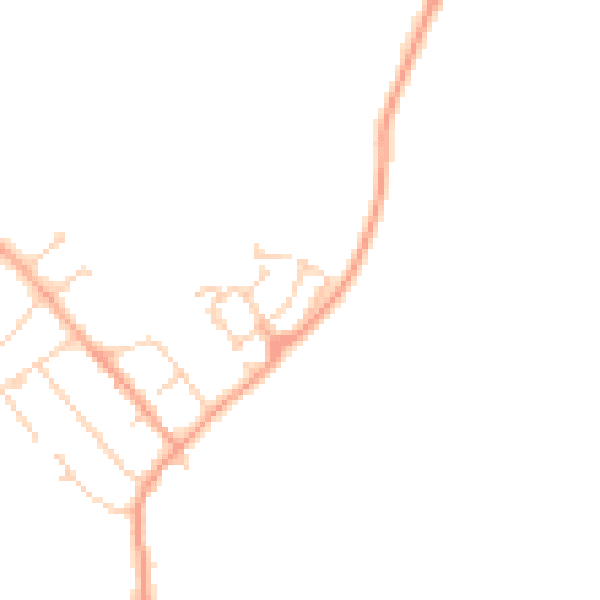 Daytime road noise heatmap for MK43 0WU