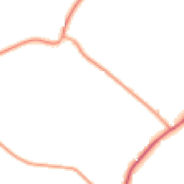 Daytime road noise heatmap for MK43 0XA