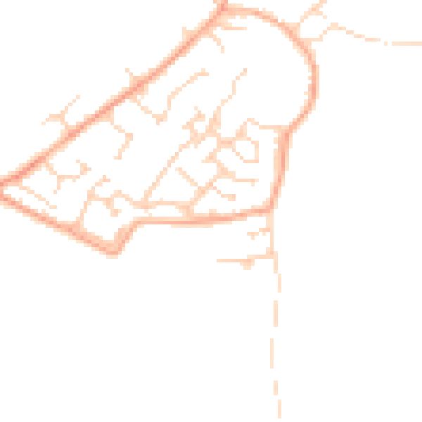 Daytime road noise heatmap for MK43 0YE