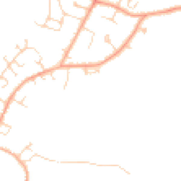 Daytime road noise heatmap for MK43 0YT