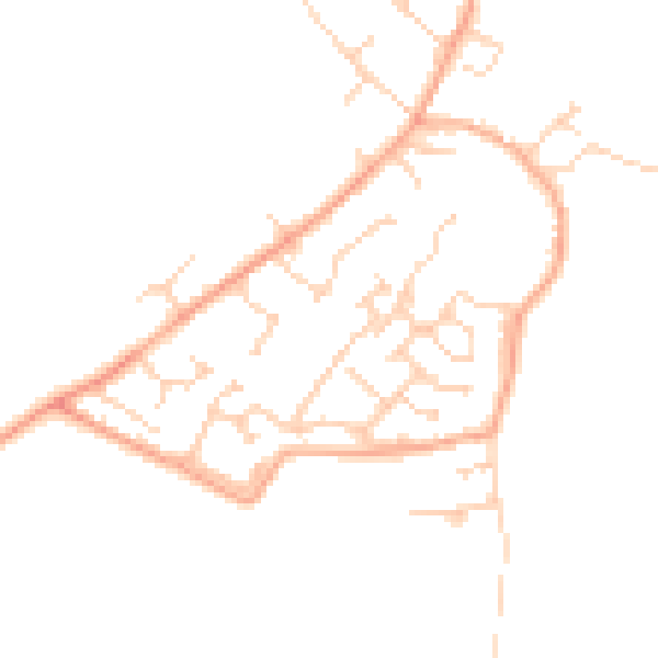 Daytime road noise heatmap for MK43 0ZG