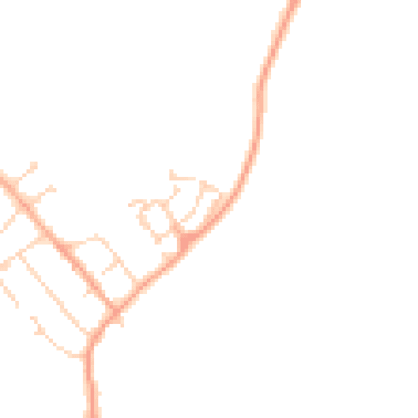 Daytime road noise heatmap for MK43 0ZN