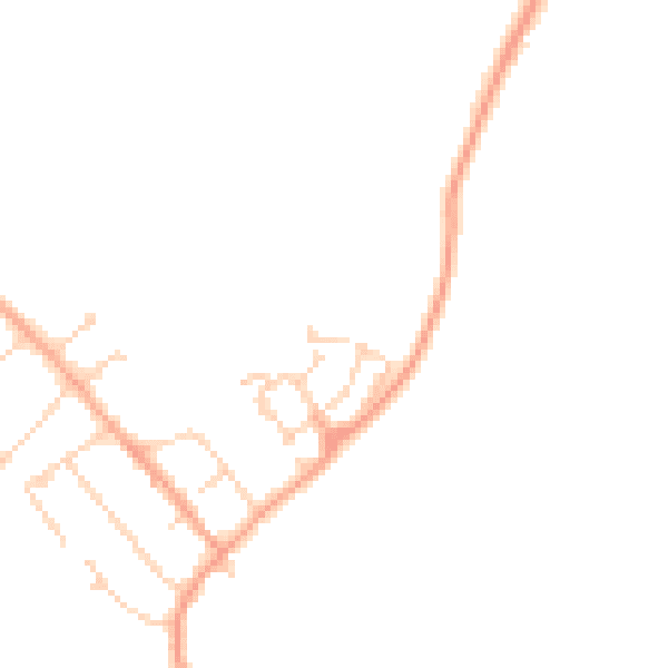 Daytime road noise heatmap for MK43 0ZP