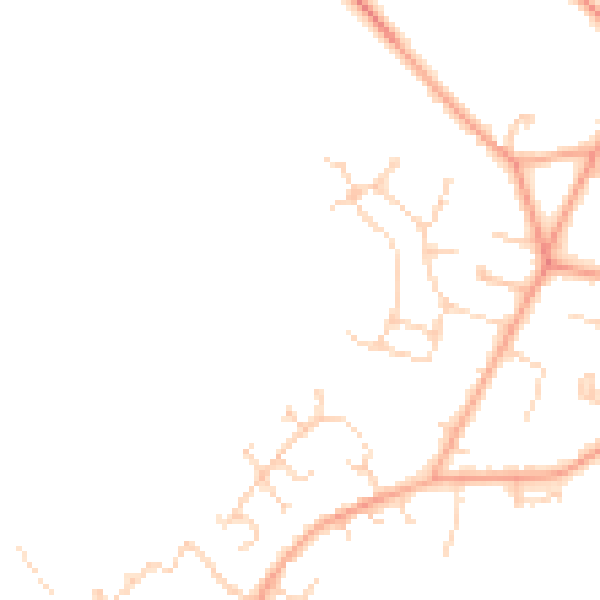 Daytime road noise heatmap for MK43 1AQ