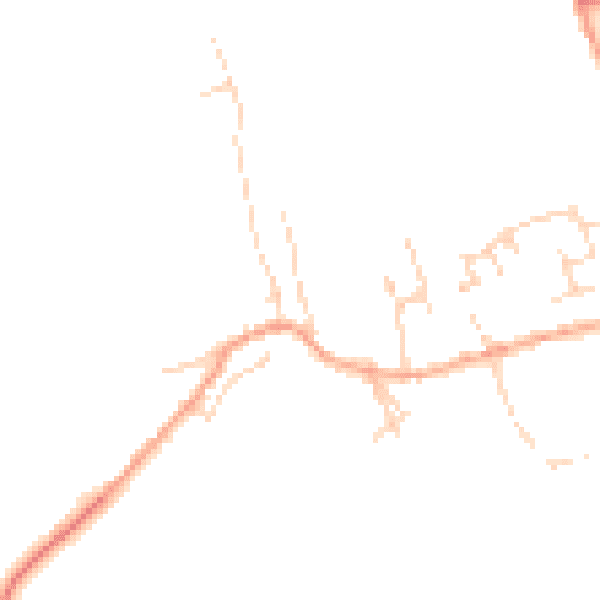 Daytime road noise heatmap for MK43 7BG
