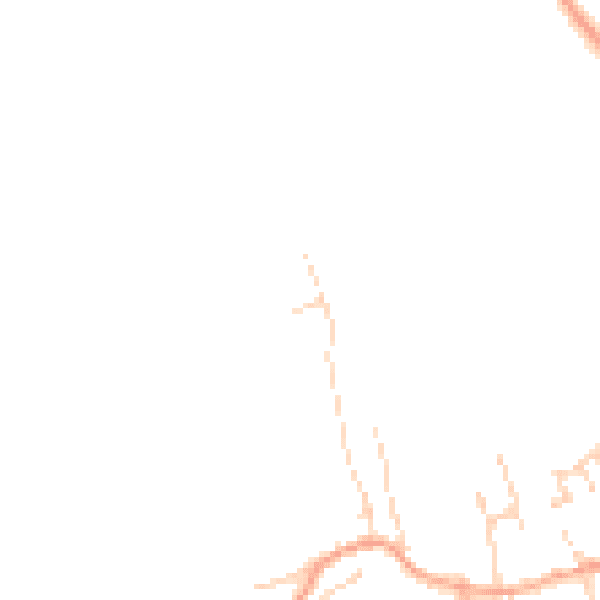 Daytime road noise heatmap for MK43 7BS